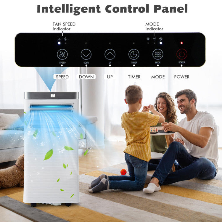 10000 BTU(Ashrae) 3-in-1 Portable Air Conditioner with Remote Control