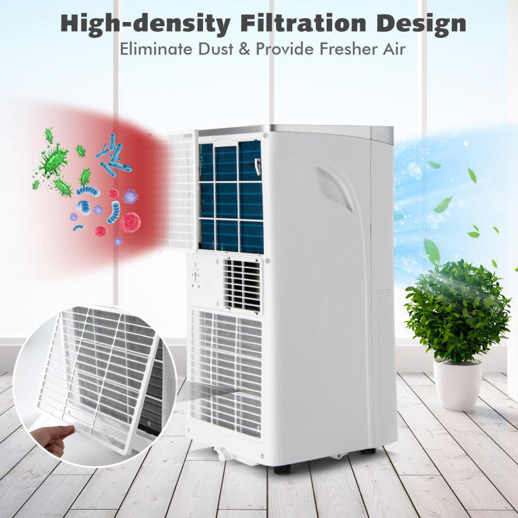 10000 BTU(Ashrae) 3-in-1 Portable Air Conditioner with Remote Control