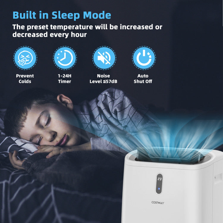 14000 BTU(Ashrae) Portable Air Conditioner with APP and WiFi Control