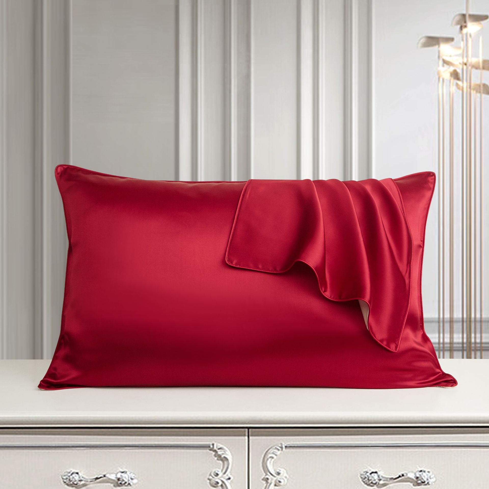 100% Mulberry Silk Pillowcase — Luxury Smooth Cool Sleep Pillow Cover