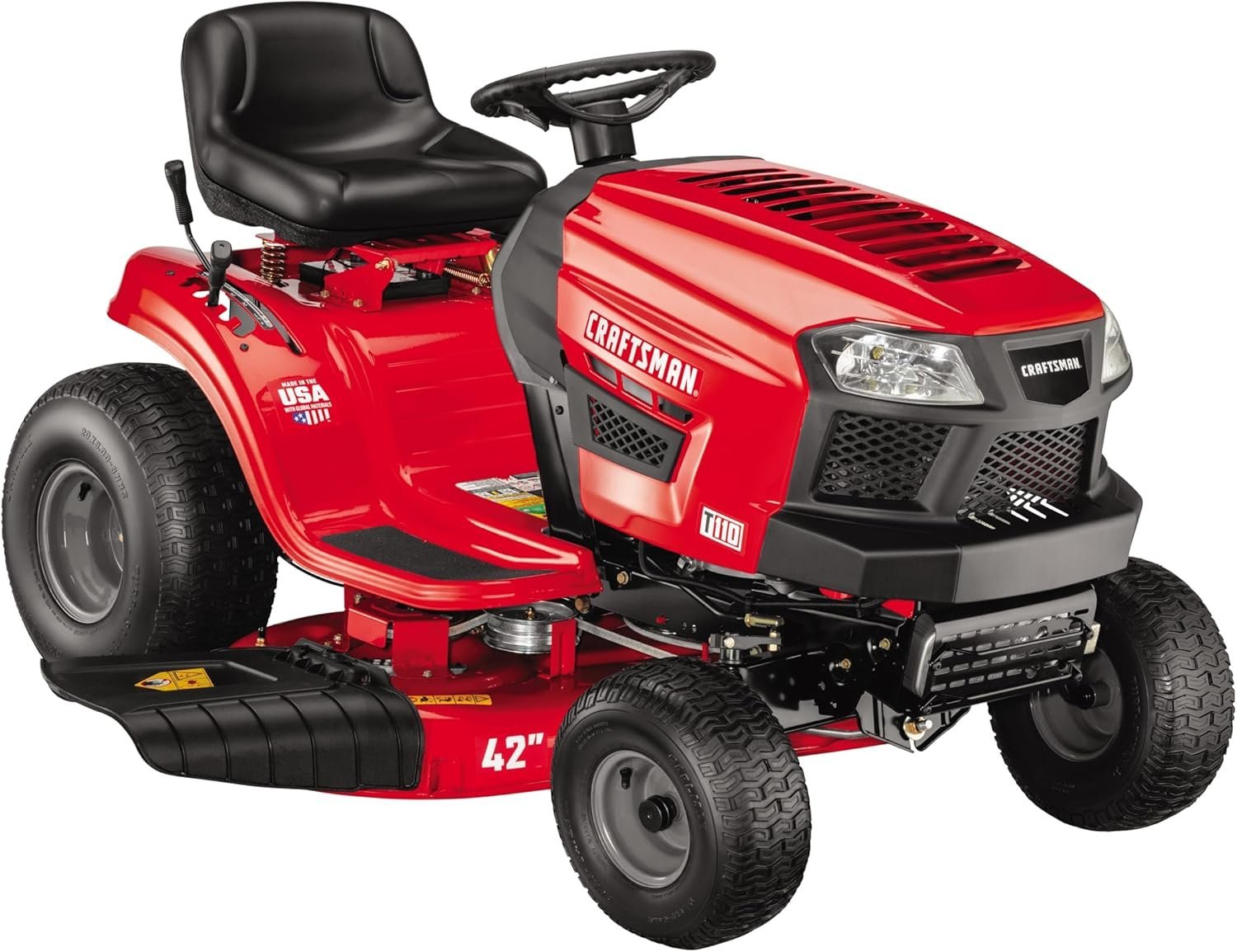 CRAFTSMAN Gas Riding Lawn Mower – 42-Inch Deck, Gear Drive