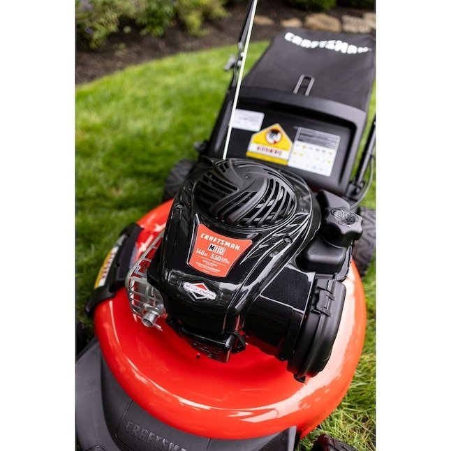 CRAFTSMAN M110 Gas Push Lawn Mower – 21-Inch Deck, 140cc Engine