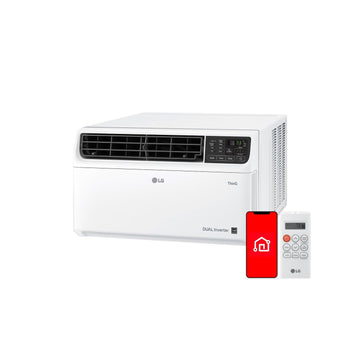 LG 14,000 BTU DUAL Inverter Smart Window Air Conditioner, 115V, Cools 800 Sq. Ft. for Bedroom, Living Room