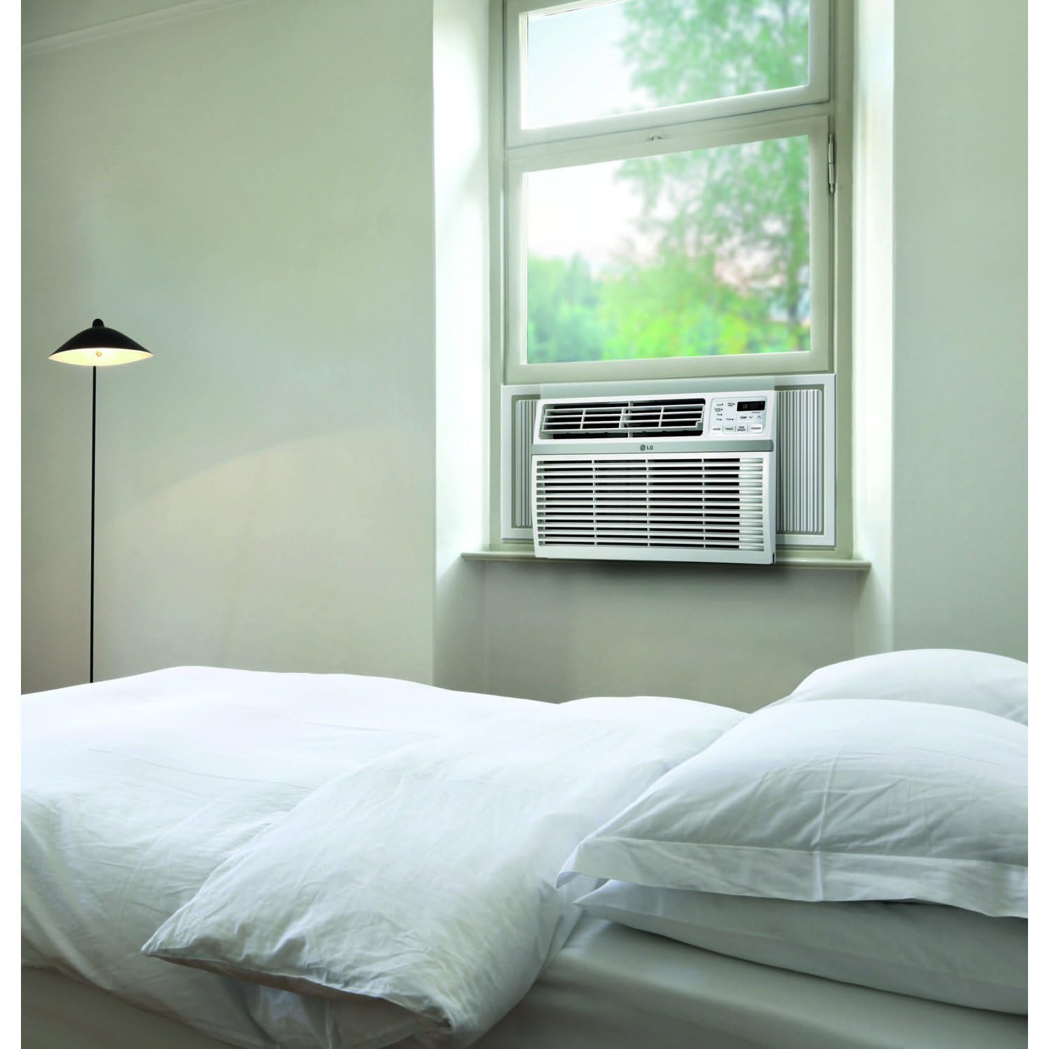 8,000 Window Air Conditioner, 115V, 350 Sq.Ft. (14' x 25' Room Size), Quiet Operation, Electronic Control with Remote
