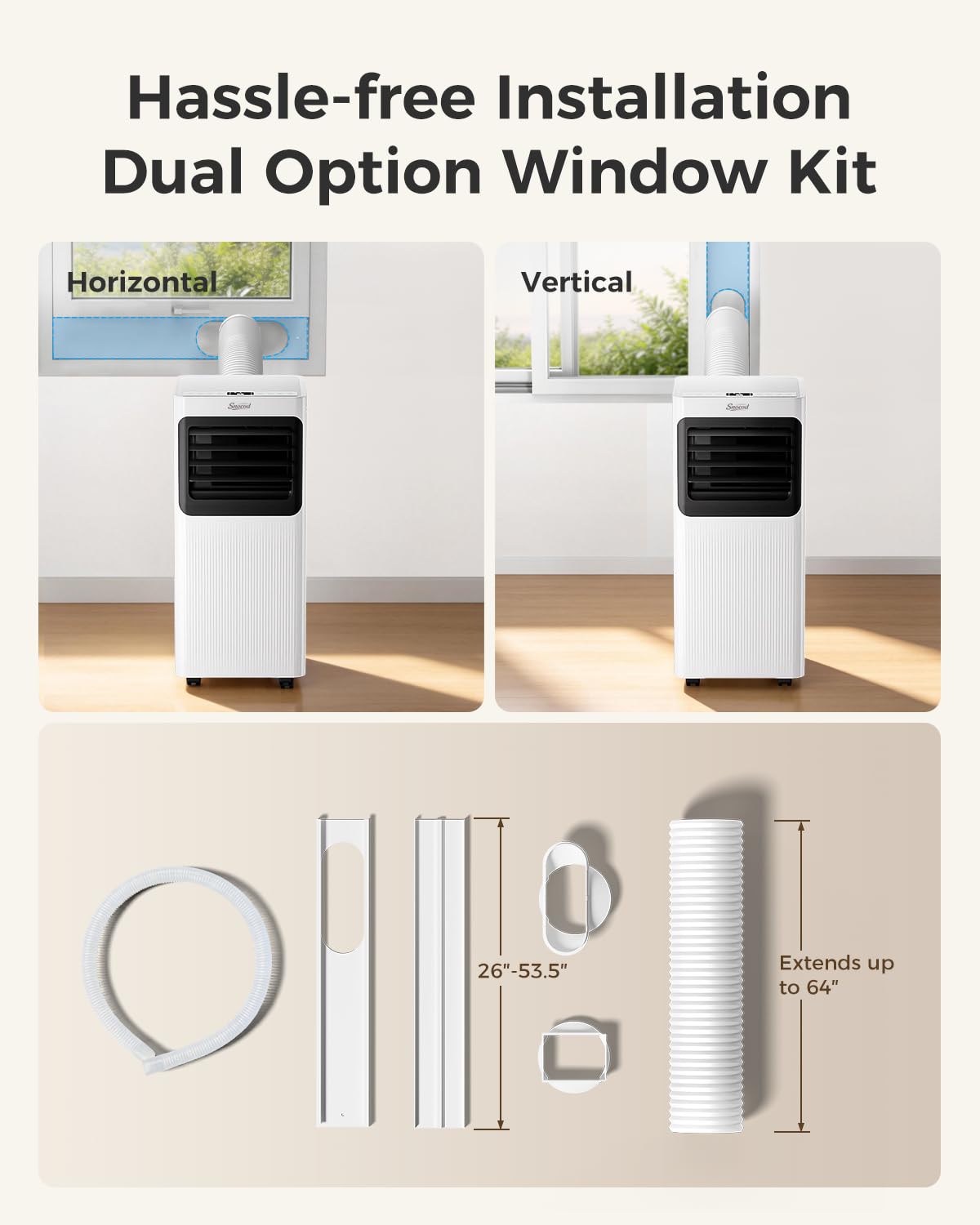 16,000 B T U Portable Air Conditioners for Large Room up to 750 Sq. Ft., 5-in-1 Smart AC with WiFi App, Remote Control