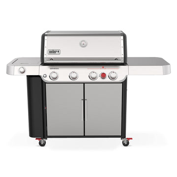 Weber Genesis S-435 Gas Grill, Propane Grill, Stainless Steel BBQ Grill