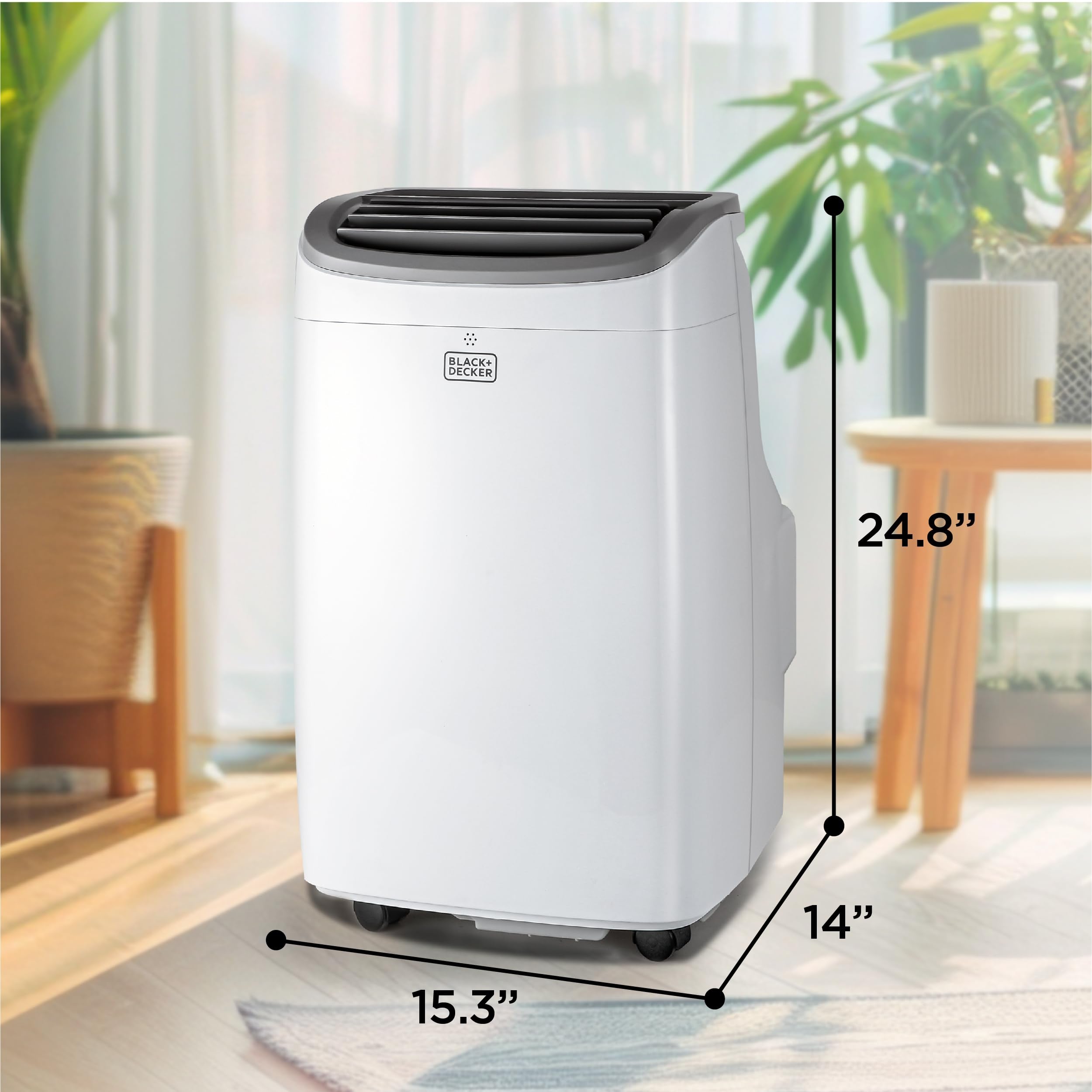 BLACK+DECKER Portable Air Conditioner, 10,000 BTU, BPACT10WT, White
