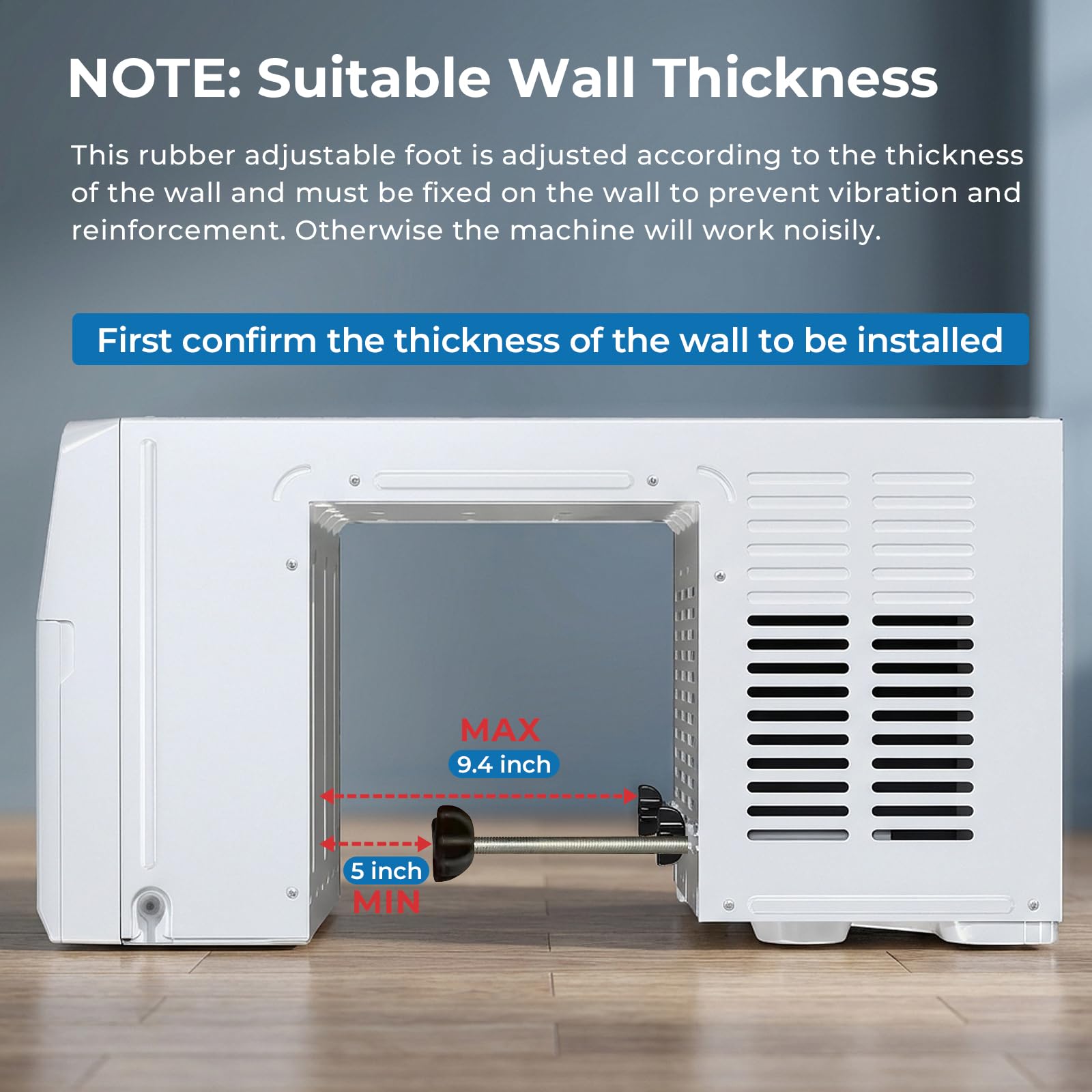 U-Shaped Window Air Conditioner, 10,000 BTU Window AC Unit Cools Up to 450 Sq. Ft for Bedroom/Living Room