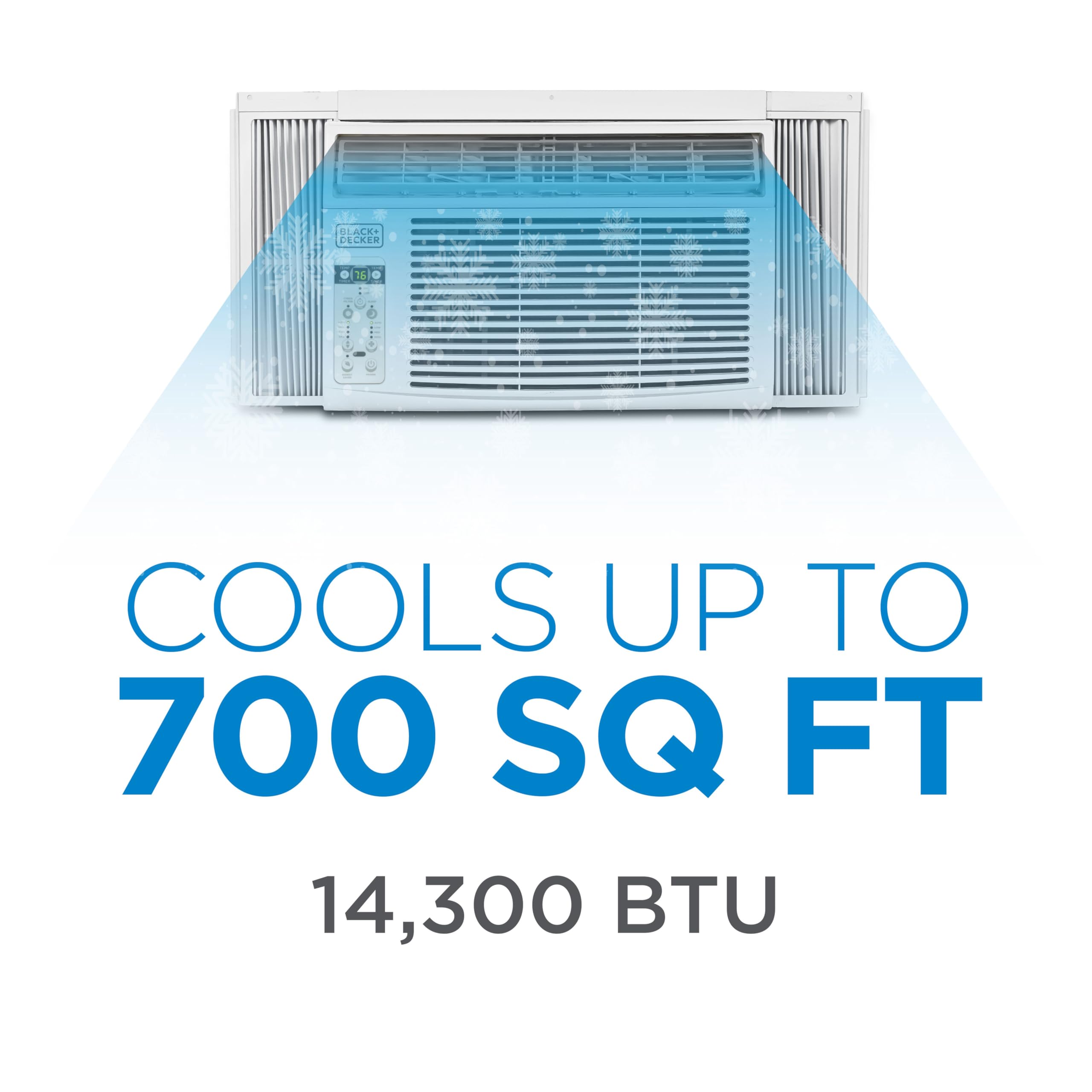 Window Air Conditioner 14300 BTU, BD145WT6, White