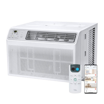 TCL 14,000 BTU Smart Window Air Conditioner, Fan, & Dehumidifier, Wi-Fi