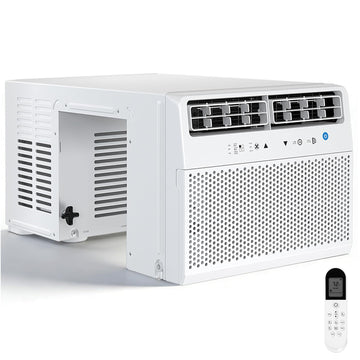 U-Shaped Window Air Conditioner, 10,000 BTU Window AC Unit Cools Up to 450 Sq. Ft for Bedroom/Living Room