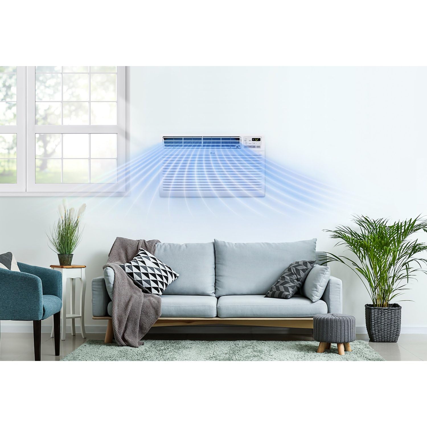 LG 14,000 BTU Through the Wall Air Conditioner, 230/208V, Cools 700 Sq.Ft. for Bedroom, Living Room, Apartment