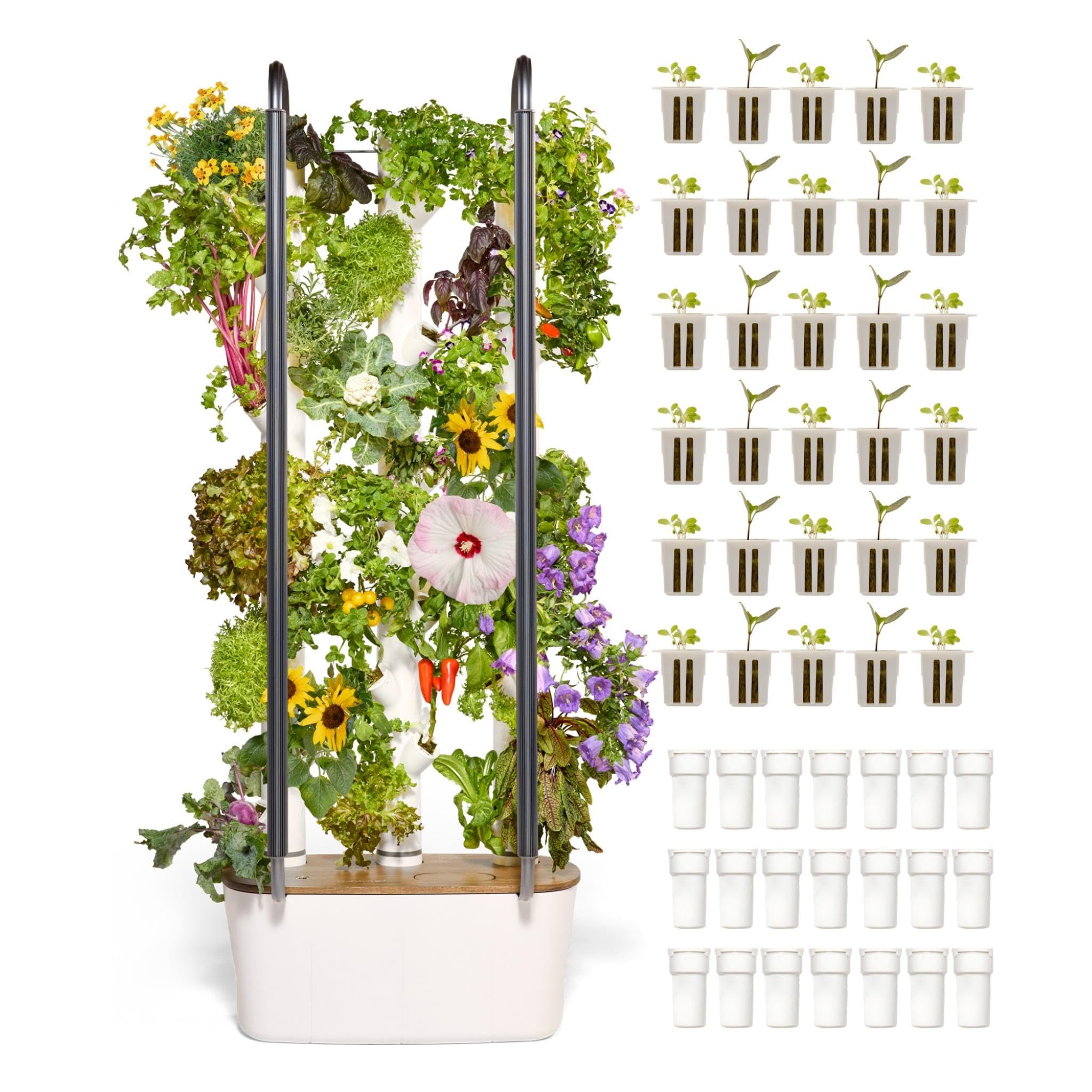 Home 4 Vertical Hydroponics Growing System Kit - 30 Plants