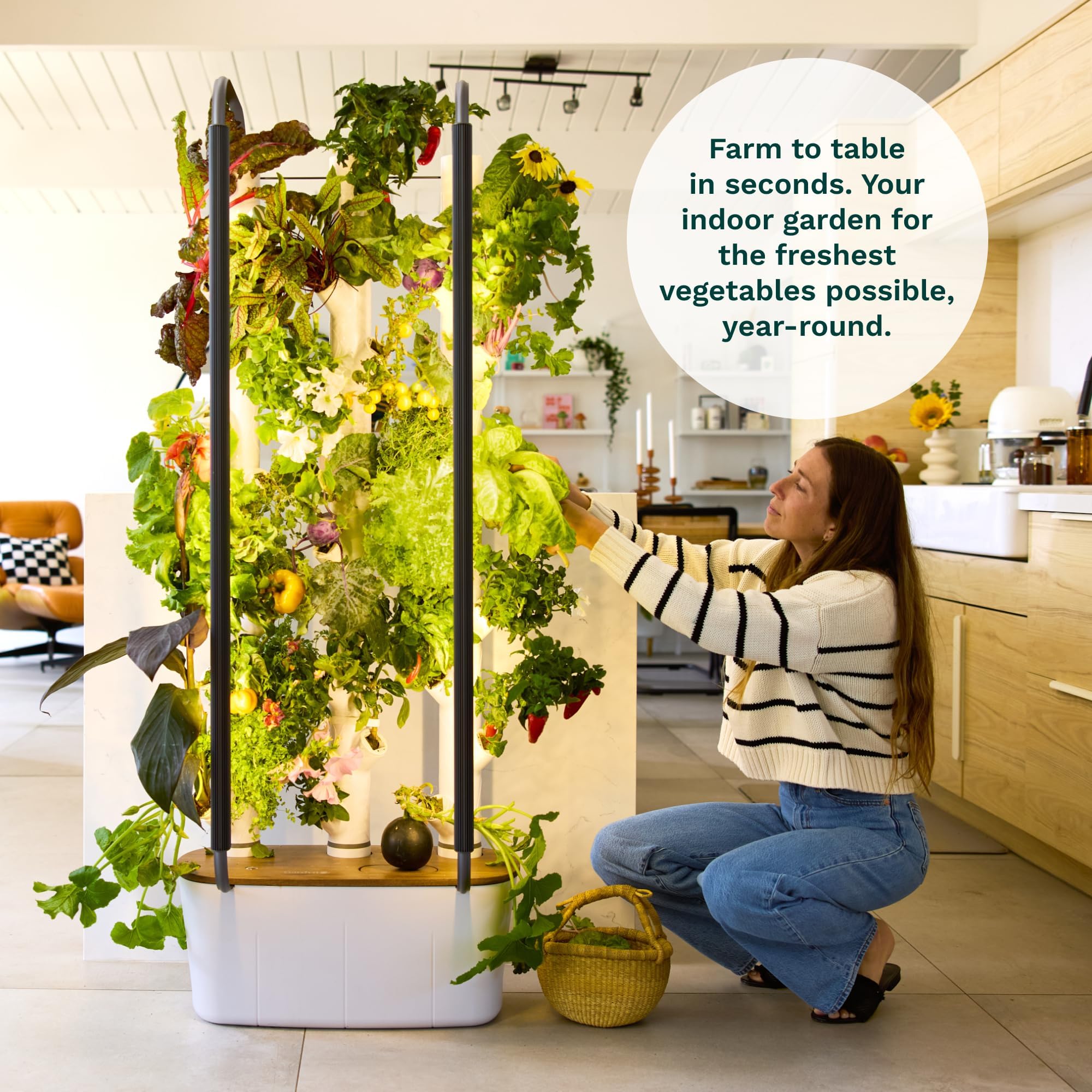 Home 4 Vertical Hydroponics Growing System Kit - 30 Plants