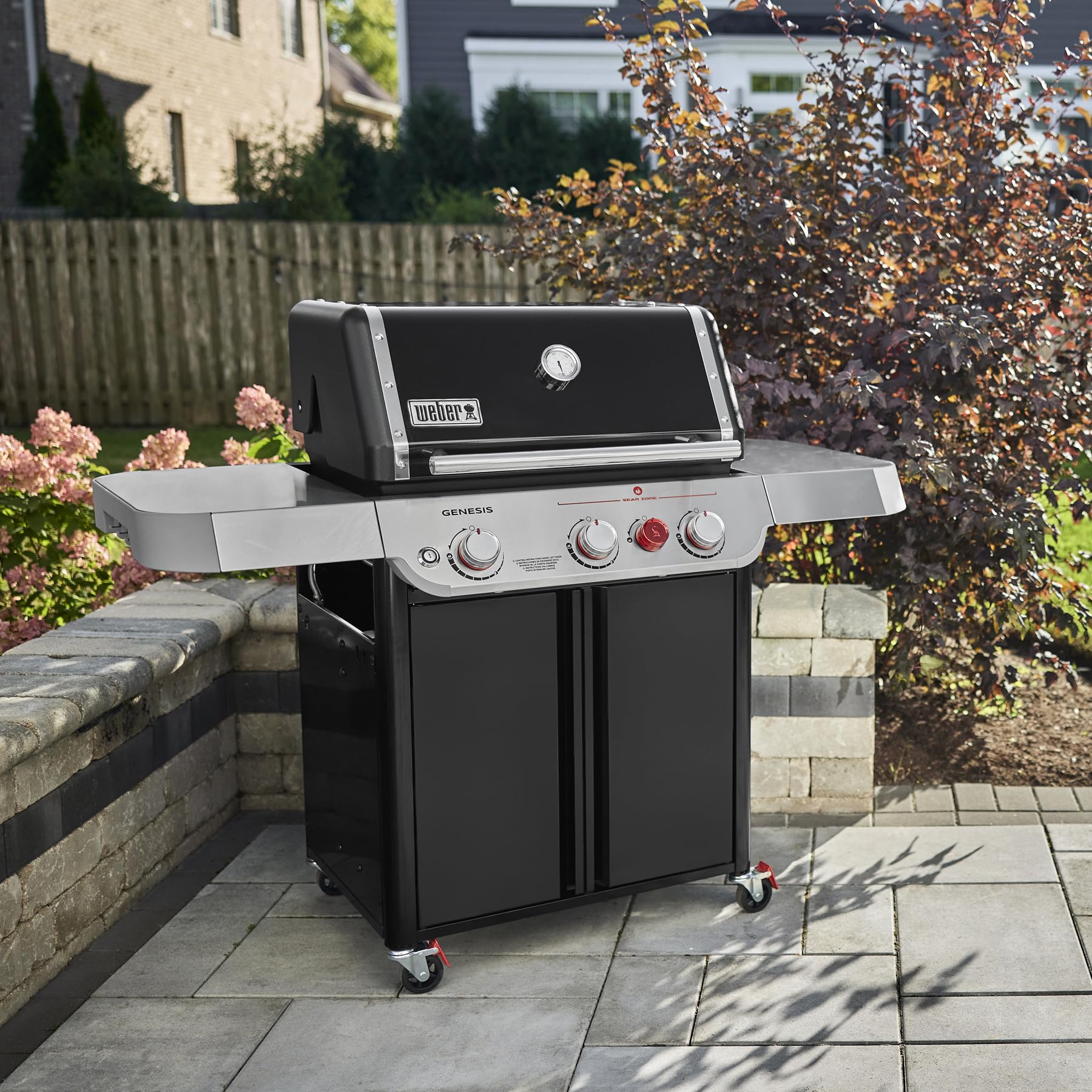 Weber Genesis E-325 Gas Grill for Outdoor Cooking, Natural Gas, Black