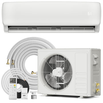 9000 BTU Mini Split AC/Heating System,19 SEER2 110/120V Energy Efficient Ductless Inverter System,Cools Up