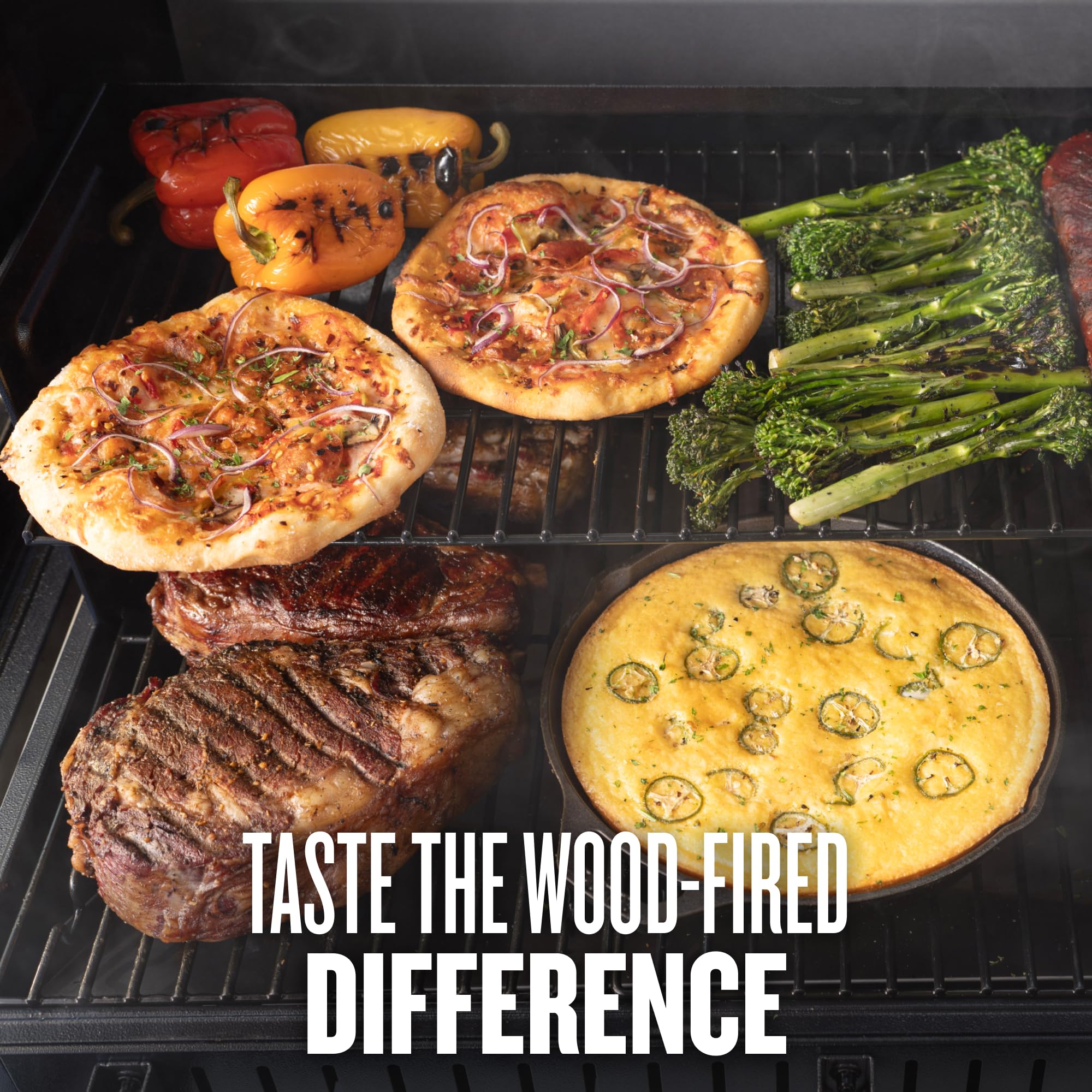 Traeger Woodridge Pro Plus Wood Pellet Grill & Smoker, 970 Sq In, WiFi