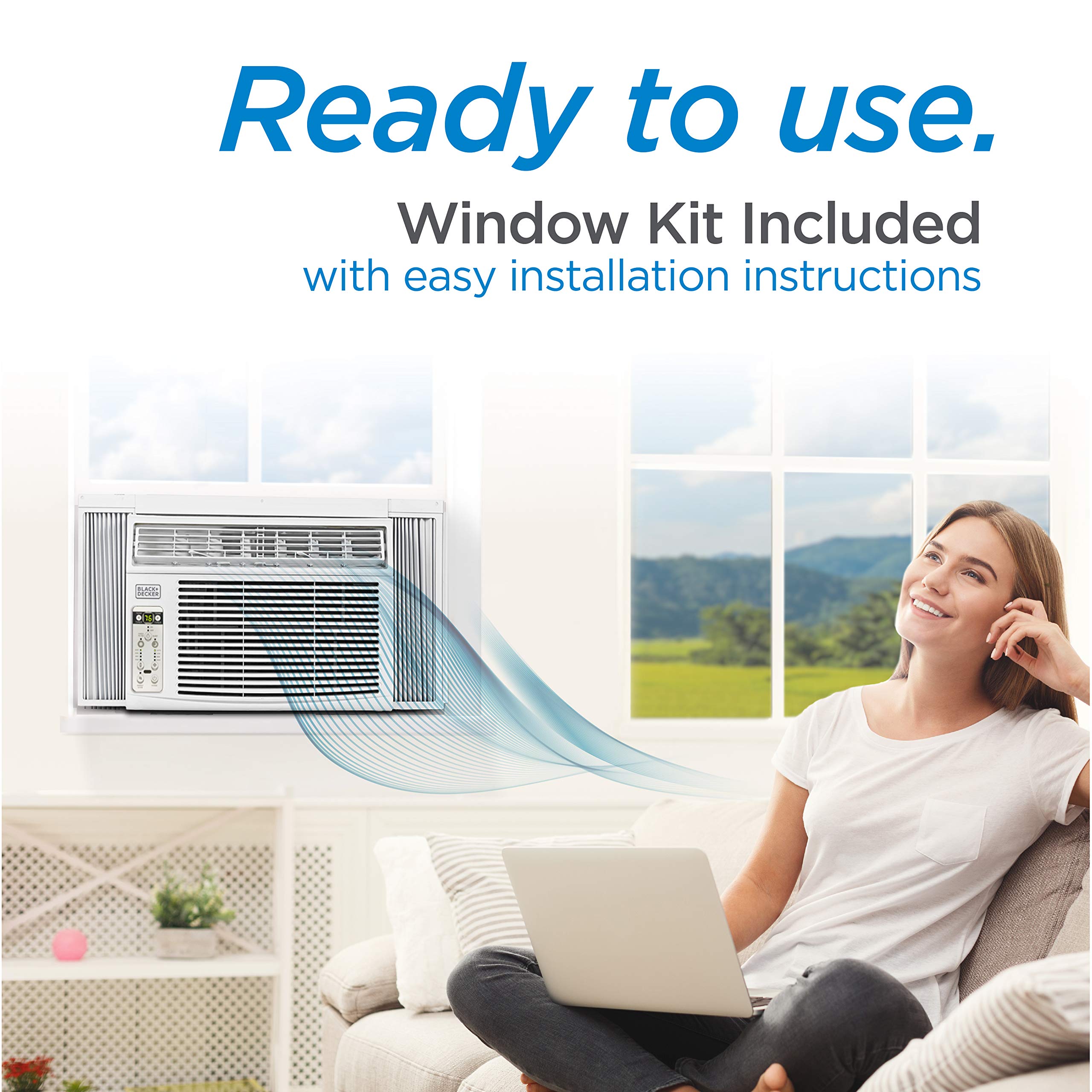 Window Air Conditioner 14300 BTU, BD145WT6, White
