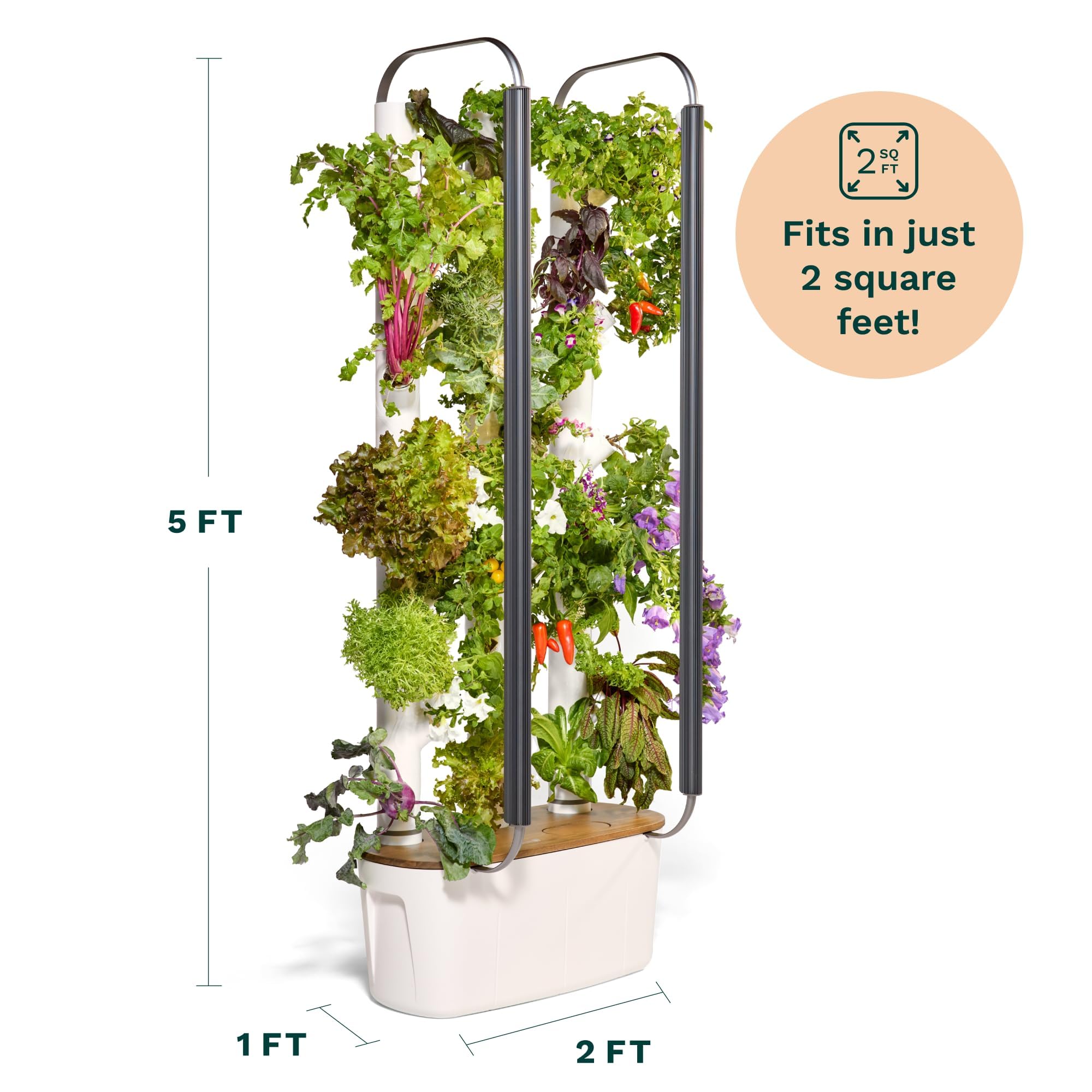 Home 4 Vertical Hydroponics Growing System Kit - 30 Plants