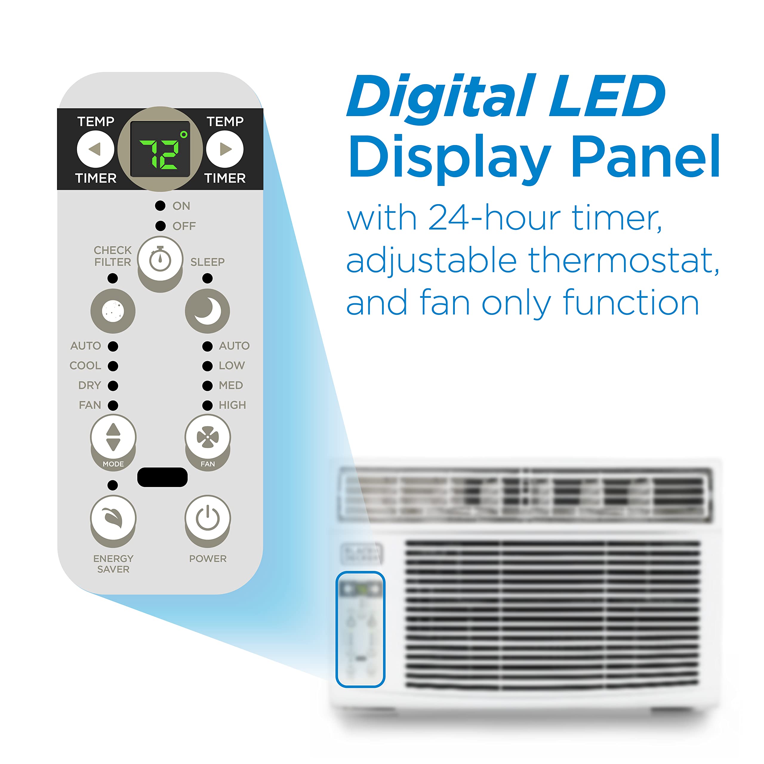Window Air Conditioner 14300 BTU, BD145WT6, White