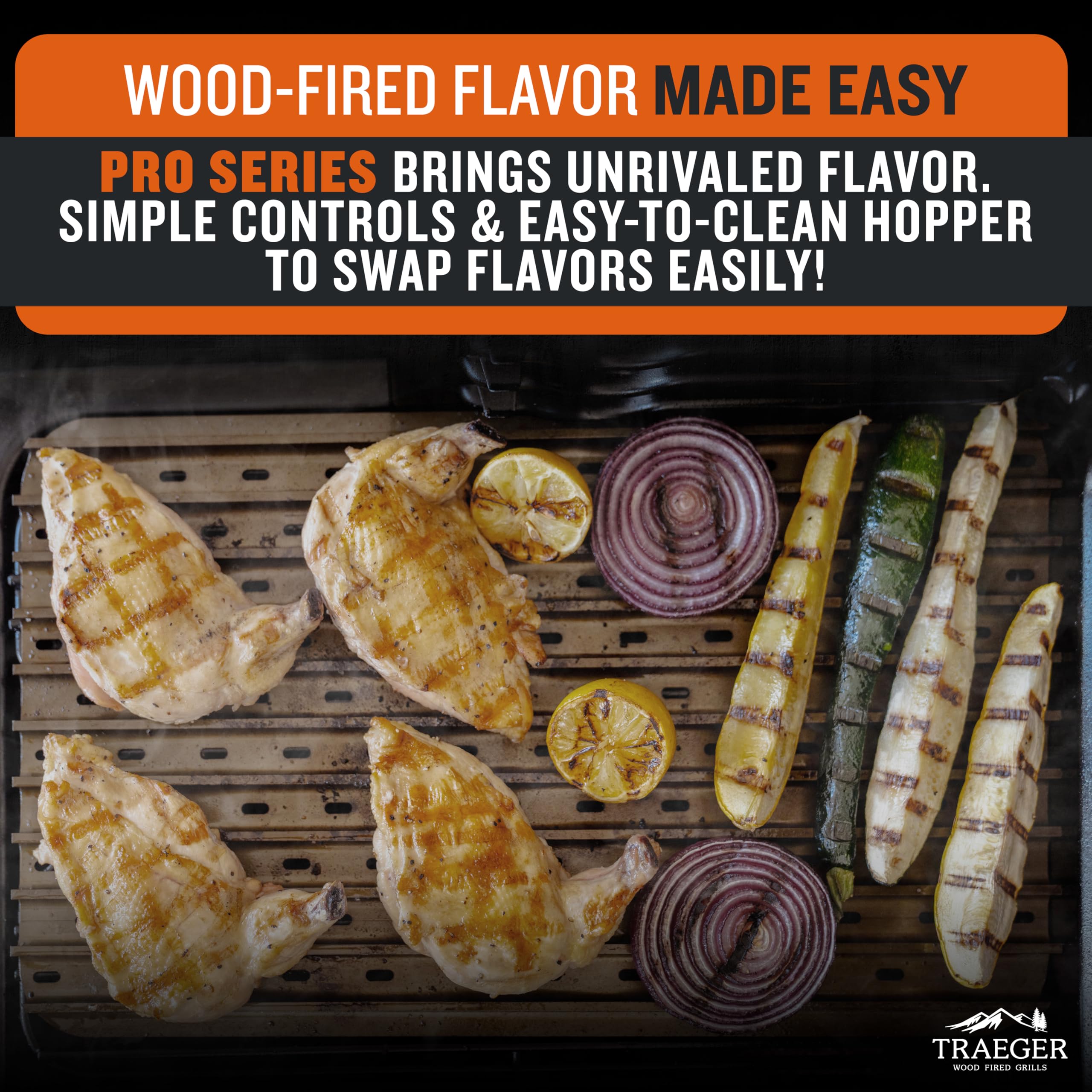 Traeger Pro 22 Wood Pellet Grill & Smoker, 572 Sq In, WiFi