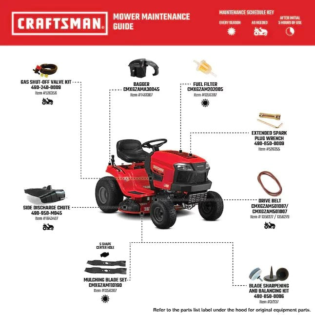 CRAFTSMAN T100 Riding Lawn Mower – 11.5 HP Engine