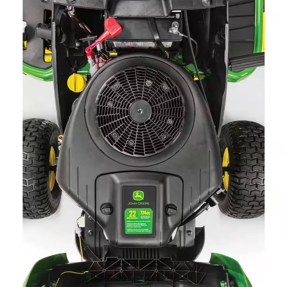 John Deere S100 Riding Lawn Mower – 17.5 HP Gas Engine, Hydrostatic Drive