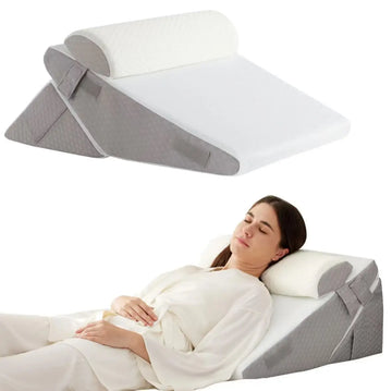 Adjustable Wedge Pillow Set for Comfortable Sleeping & Back Support