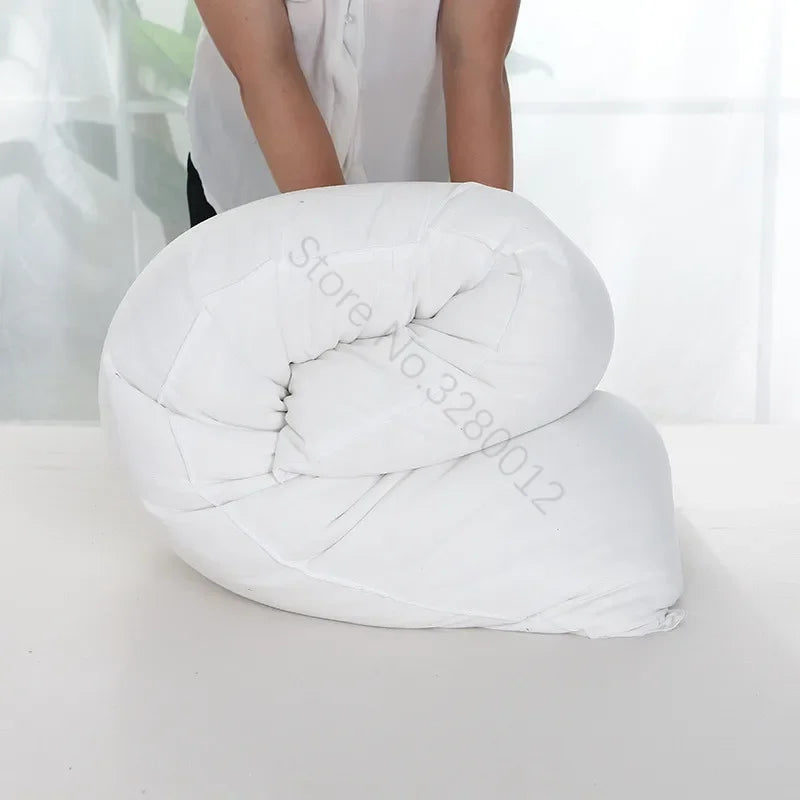 Long Body Pillow Insert 150x50cm — Cotton Filled Hugging Cushion Core