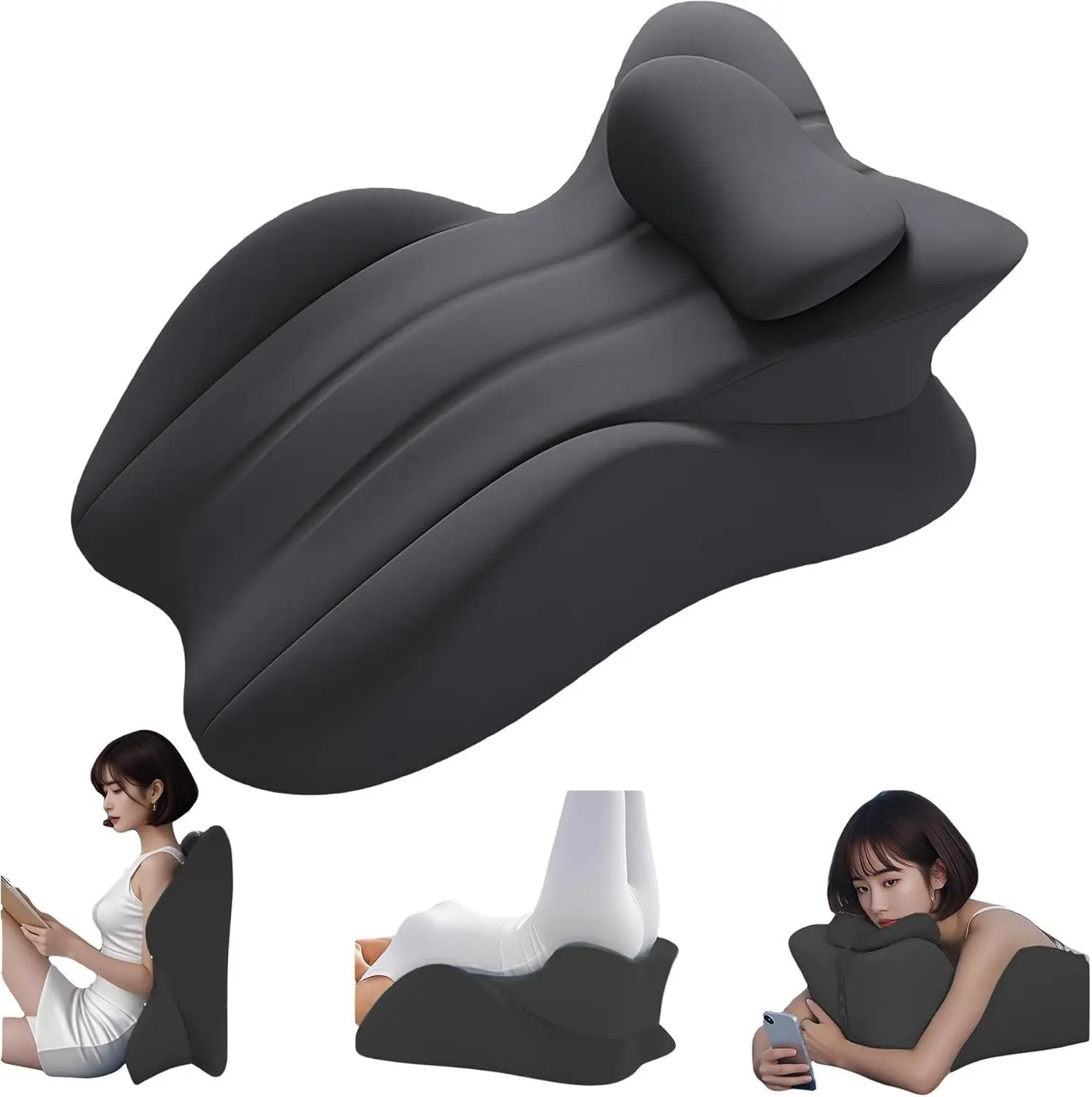 Ergonomic Multi‑Position Memory Foam Wedge Pillow with Cover