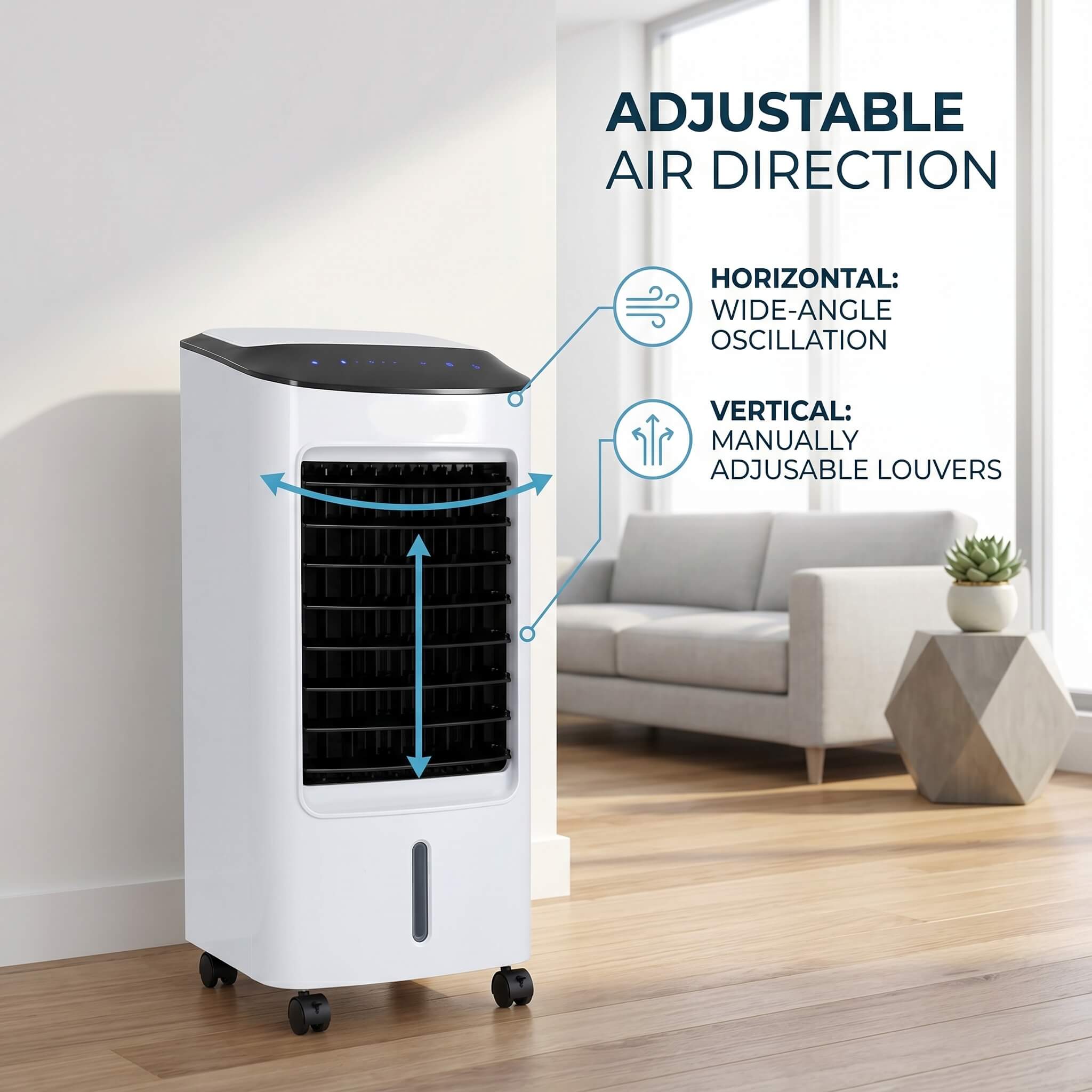 Portable Air Conditioner Stand Up Room Cooler Indoor AC Unit ( Windowless ) for Bedroom, Home & Office