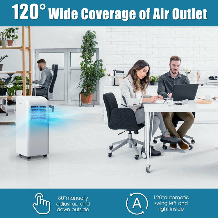 8000 BTU Portable Air Conditioner with Dehumidifier Function