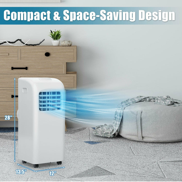 8000 BTU Portable Air Conditioner with Dehumidifier Function