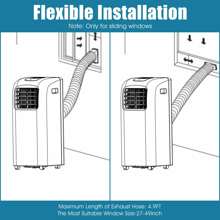 8000 BTU Portable Air Conditioner with Dehumidifier Function