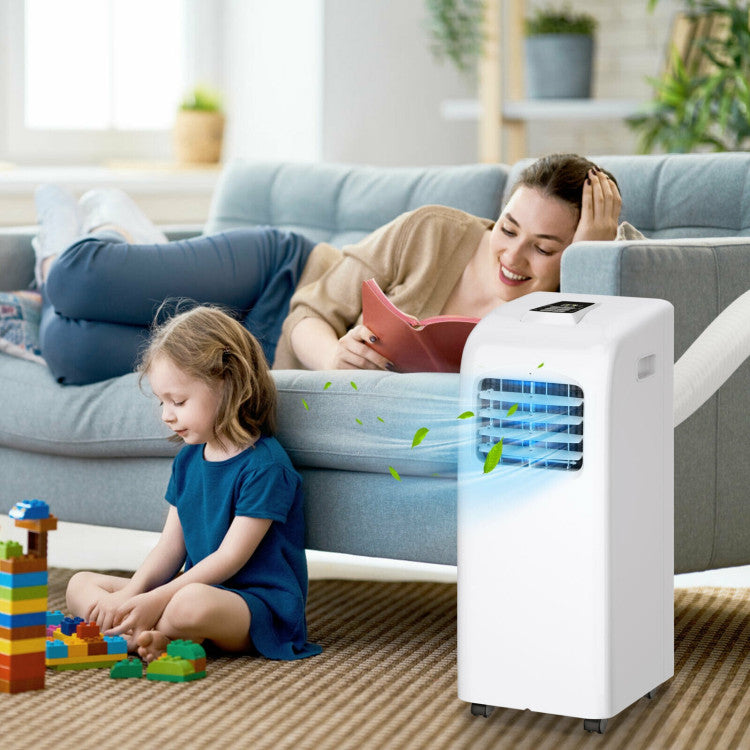 8000 BTU Portable Air Conditioner with Dehumidifier Function
