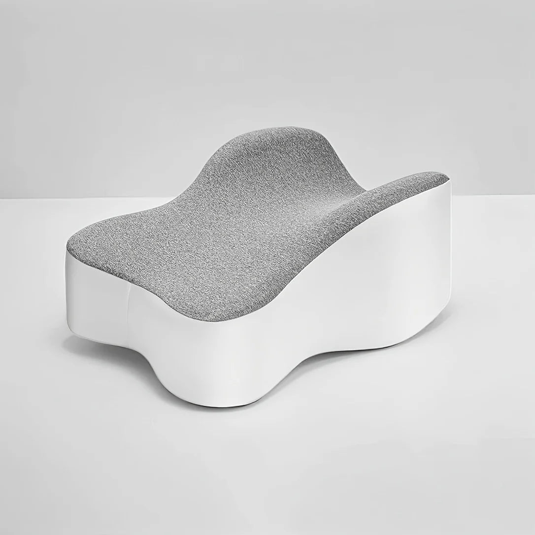 Memory foam leg and knee pillow for side sleeping support