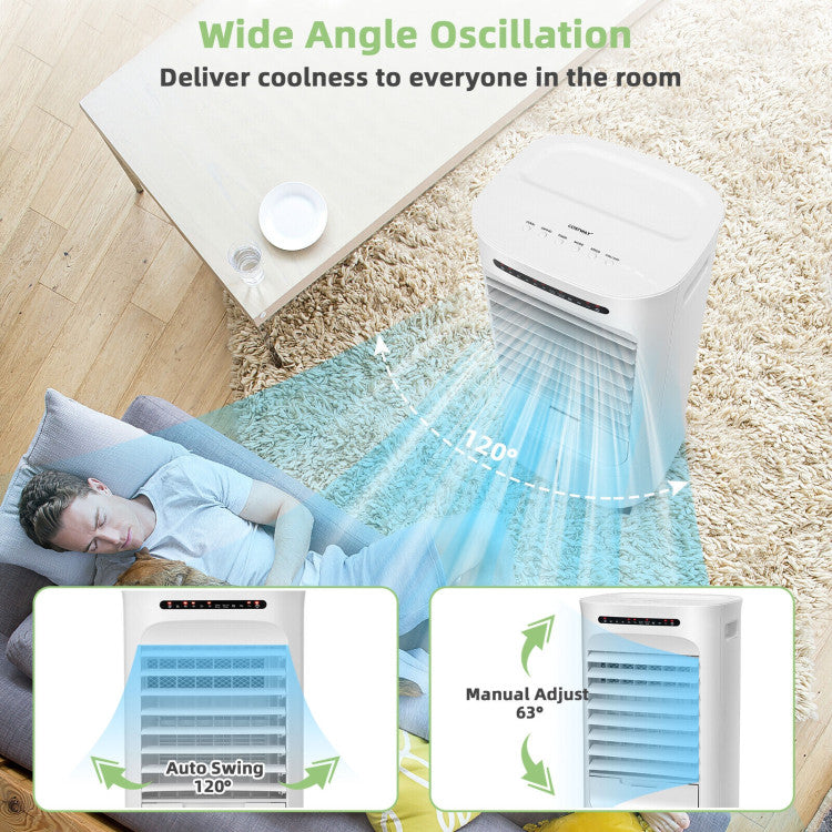4-in-1 Portable Air Conditioner & Evaporative Air Cooler with Timer and 3 Modes
