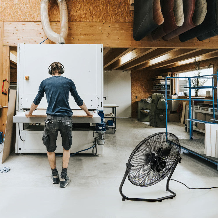 20 Inch High-Velocity Floor Fan with 3 Wind Speeds